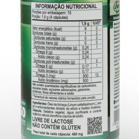 ÔMEGA 3 VEGAN 480MG 60 CAPSULAS UNILIFE 360-1