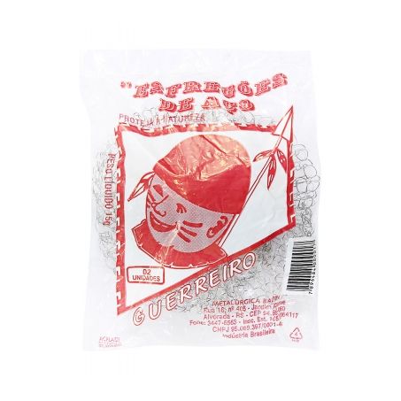 ESFREGAO AÇO GUERREIRO C/02
