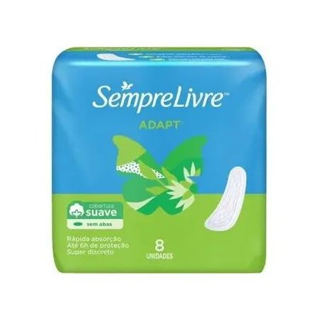 ABSORVENTE ADAPT SUAVE S/ABAS SEMPRE LIVRE C/8