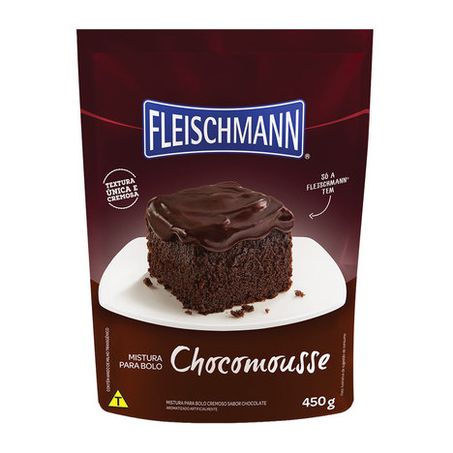 Mistura para bolo fleischmann chocomousse 450g