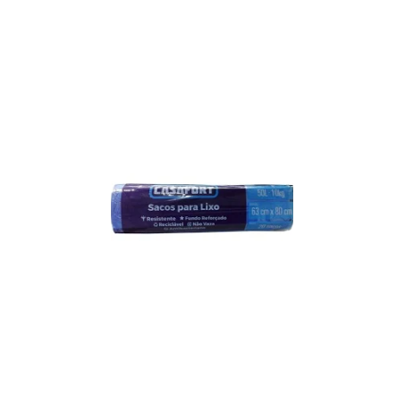 SACO LIXO CASAFORT 50LT AZUL C/25