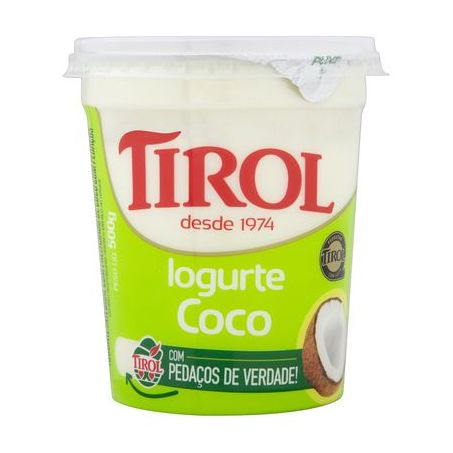 Iogurte pedaços fruta coco tirol 400g