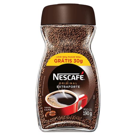 Cafe Soluvel Nescafe Lv200g Pq180g Extra Forte