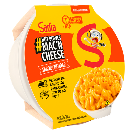 Macarrão Sadia Hot Bowls Cheddar 300g