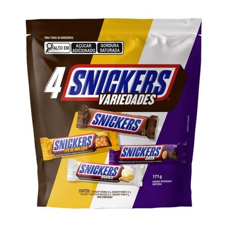 Bombom snickers variedades 171g