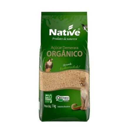 Açúcar demerara native orgânico 1kg