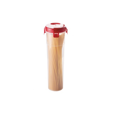 PORTA ESPAGUETE PLASUTIL 1LT C/TAMPA DOSADORA VERMELHO