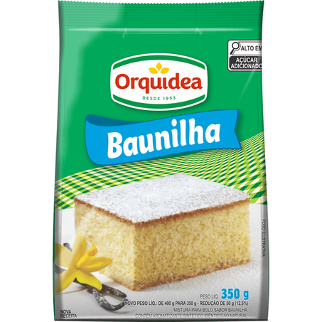 MISTURA BOLO ORQUIDEA BAUNILHA 350G