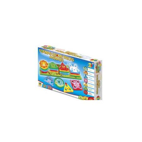 Brinquedo pedagógico formas geometricas animais ref.1074