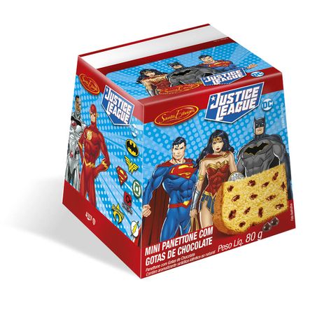 PANETTONE MINI 80G LIGA JUSTICA