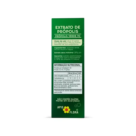 EXTRATO PROPOLIS VERDE 70% 30ML - APISFLORA 360-1