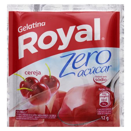 GELATINA EM PÓ CEREJA ZERO AÇÚCAR ROYAL
