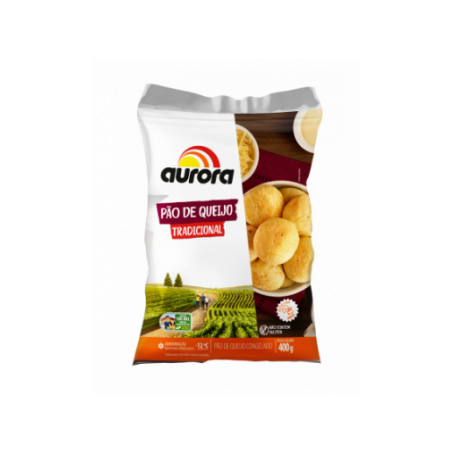 Pao de queijo congelado aurora 400gr