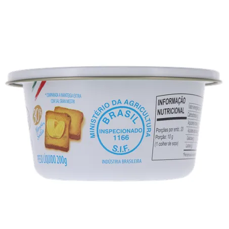 Manteiga Extra Gran Mestri com Sal Zero Lactose Pote 200gr 360-9