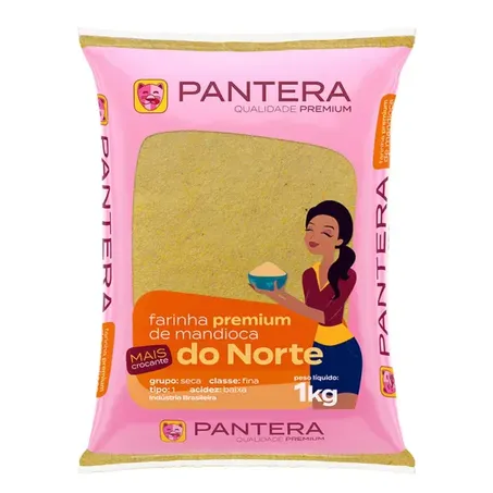 Farinha Mandioca Pantera Amarela do Norte 1kg