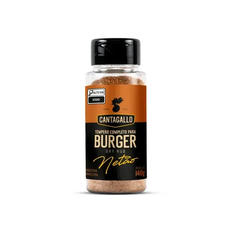 Cantagalo Tempero Burger Dry Rub Netão 140G