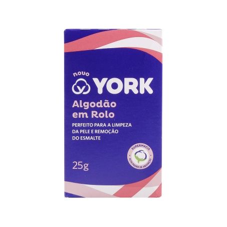 Algodão em Rolo York Caixa 25gr