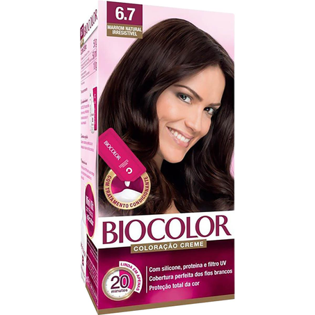 Tintura Biocolor 6.7 - Marrom Natural - Mini Kit