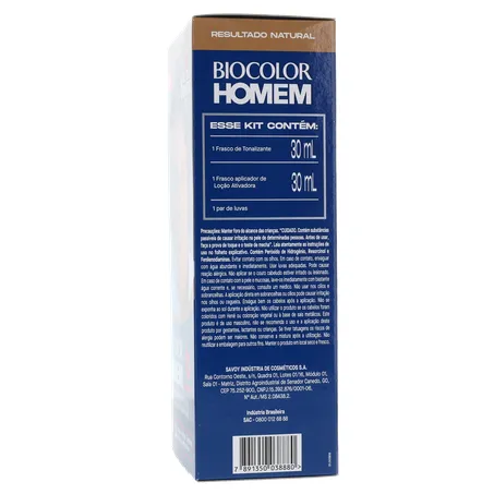 Tonalizante biocolor homem bozzano louro 360-8