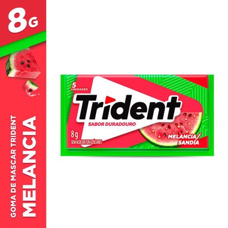 CHICLETE TRIDENT MELANCIA 8G