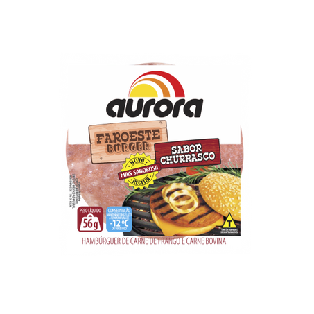 Hamburger aurora churrasco 56g
