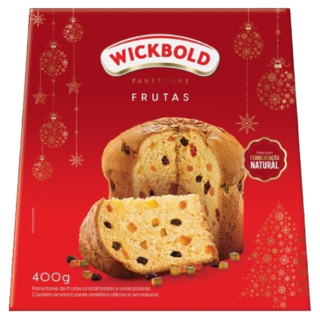 Panettone com Frutas Cristalizadas e Uvas Passas Wickbold 400G