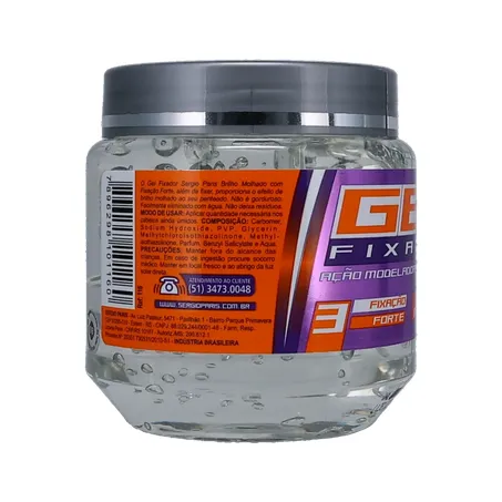 Gel fixador sergio paris brilho m.forte 240g 360-28