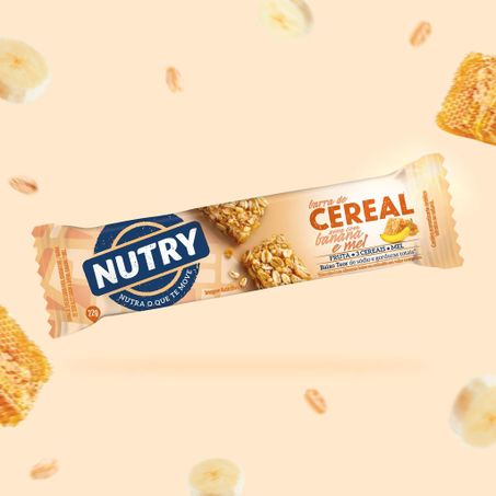Barra de cereal nutry sm 66g banana/avei