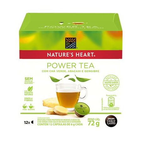 CHA NATURE'S HEART 12CPS 72G POWER TEA 