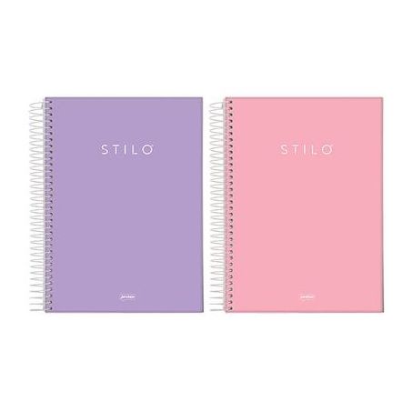 Caderno espiral capa dura 1-8 stilo 80fl