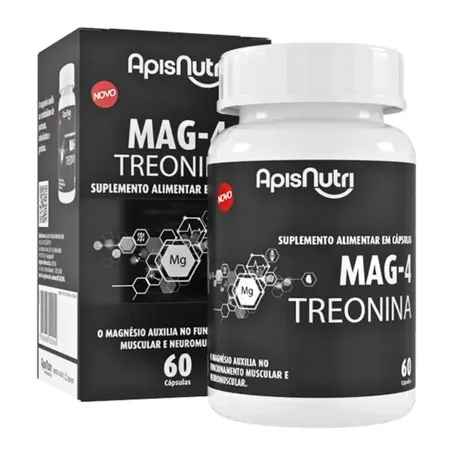 MAG-4 TREONINA 610MG 60CAPS - APISNUTRI