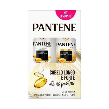 Kit Shampoo + Condicionador Pantene Hidro-Cauterização  Caixa com 2un - 525ml