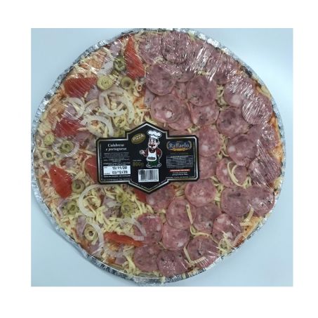 Pizza calabresa e portuguesa don raffaelo 800g