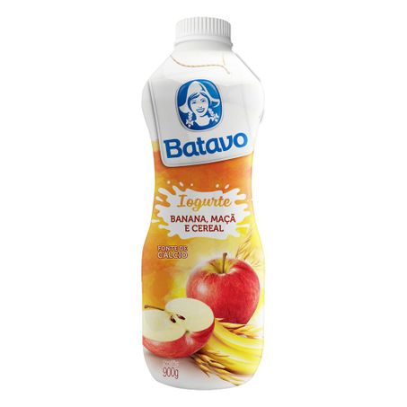 Iogurte Parcialmente Desnatado Banana, Maçã e Cereal Batavo