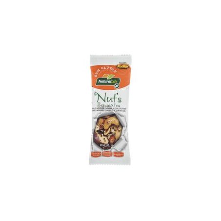 Barra de Nuts Natural Life Sem Glúten Sementes Embalagem 25G