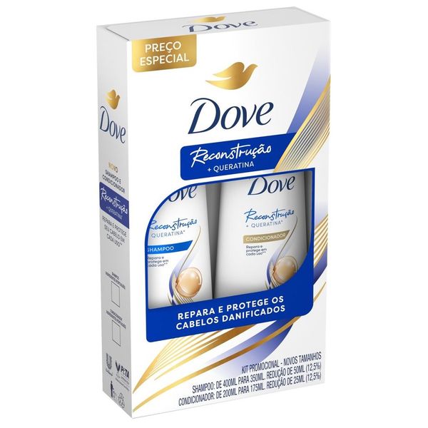 Kit Dove Sh+cond Reconstrucao Queratina | Centro de Compras Zaleski