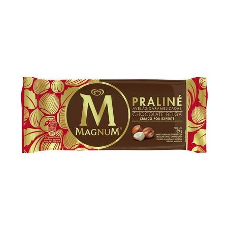 Sorvete Kibon Magnum Praliné Chocolate E Creme de Avelã 69G