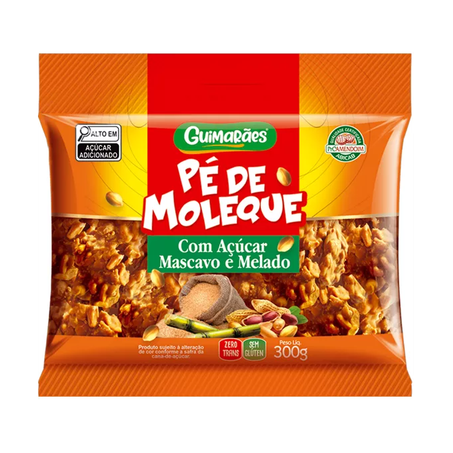 PÉ DE MOLEQUE GUIMARÃES C/AC MASCAVO 300G