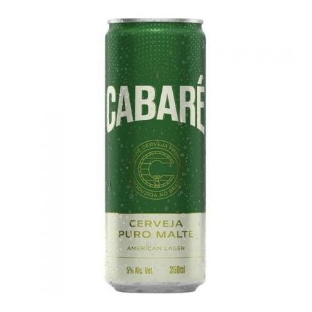 Cerveja Cabare 350ml Lata Sleek Puro Malte