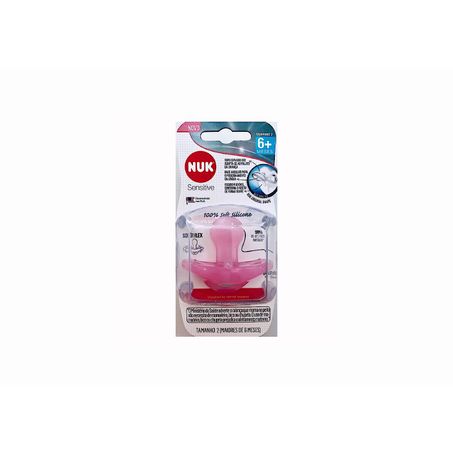 Chupeta Nuk 100% Silicone Fase 2 7329 - Rosa