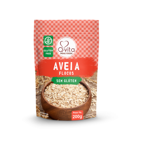 AVEIA EM FLOCOS Q-VITA SEM GLÚTEN 200G