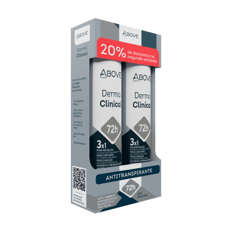 Desodorante Aerosol Above 150ml Men C/2 S/Perfume Derma Clinical