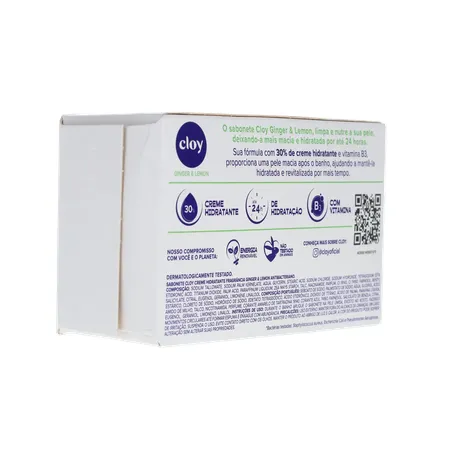 Sabonete em barra Beauty Ginger Lemon Cloy 80g 360-13