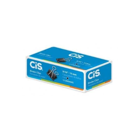 PRENDEDOR DE PAPEL GRAMPOMOL BINDER 19MM CIS C/12UN