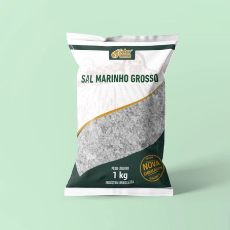 Sal Marinho Grosso 1Kg  - Sabor Verde
