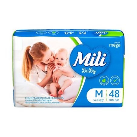 Fralda desc.mili mega m c 48