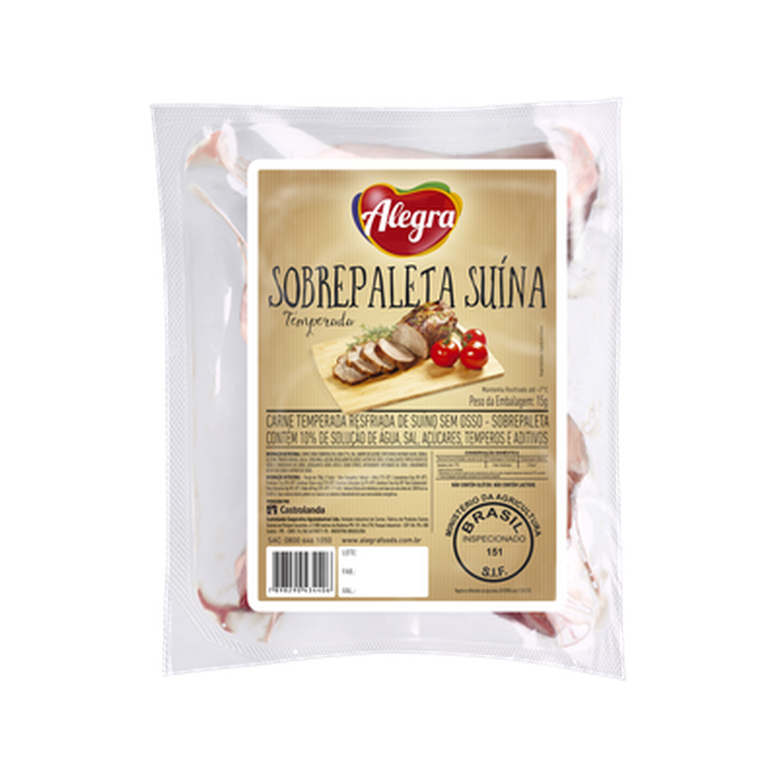 Cortes Suínos Alegra Sobrepaleta - Resfriada - Temperada Kg