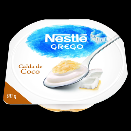 Iogurte com Calda de Coco Nestle Grego Pote com  90G