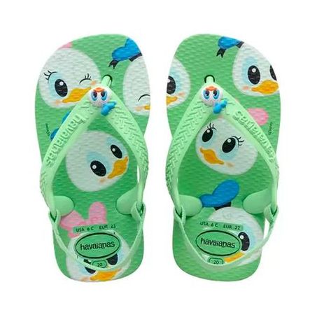 Chinelo baby disney verde havaianas 17/18