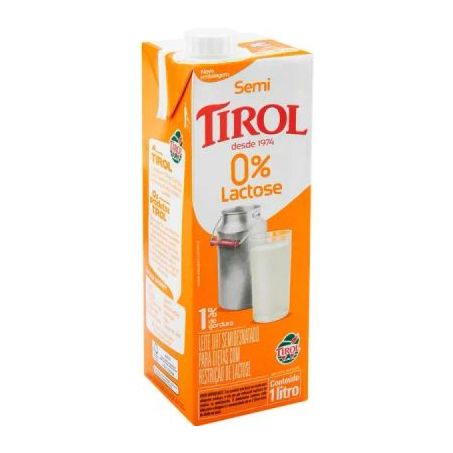 LEITE SEMIDESNATADO ZERO LACTOSE 1L